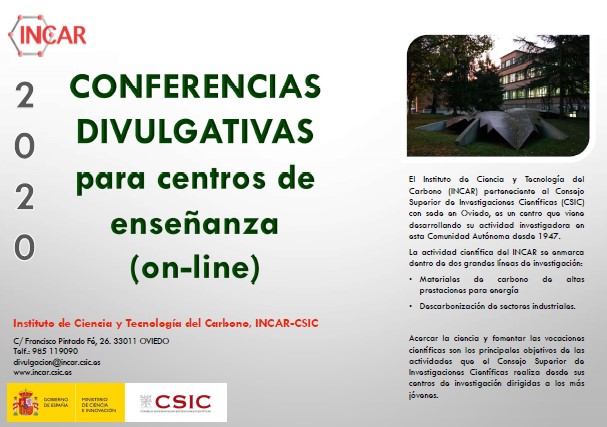 Conferencias divulgativas para centros de enseñanza