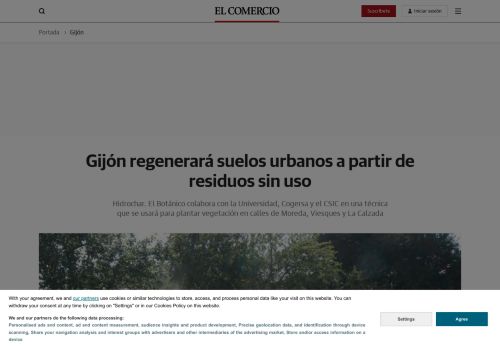 Gijón regenerará suelos urbanos a partir de residuos sin uso